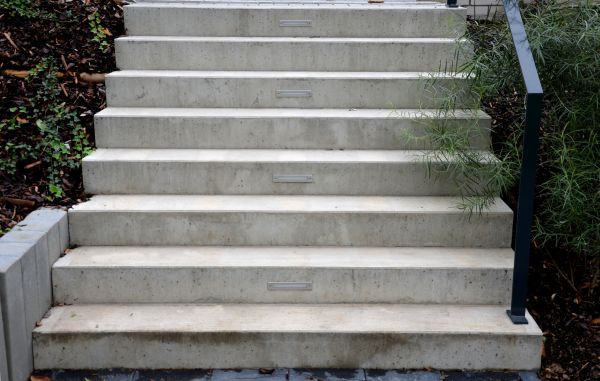 Poured Step Installation in Springfield