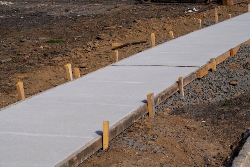 Cement Sidewalk Construction